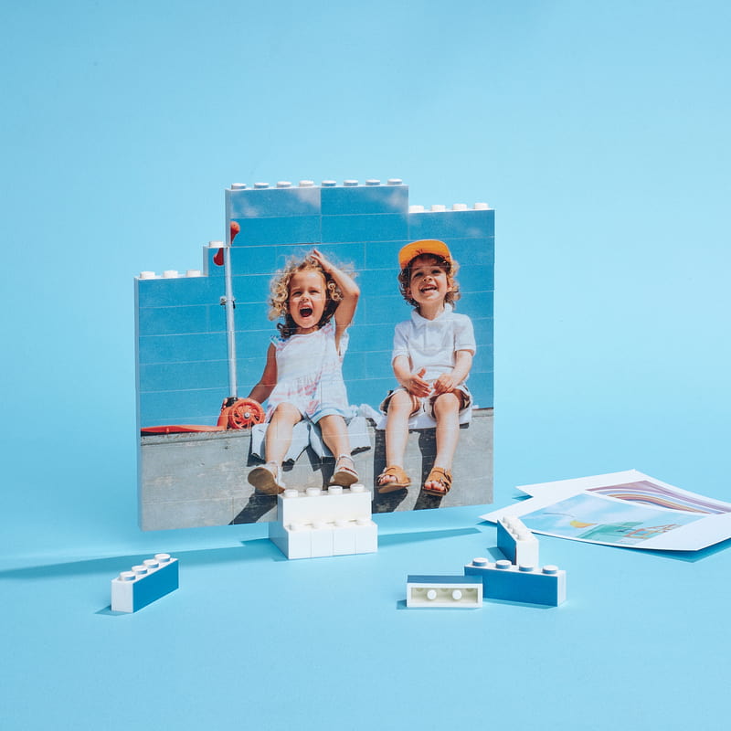 46 Parça Fotoğraf Baskılı Block Puzzle