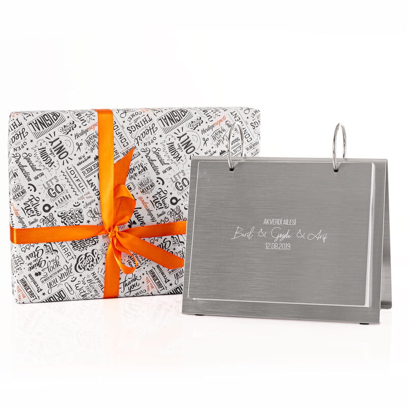 Aileye Hediye Metal Masaüstü Fotoğraf Albümü