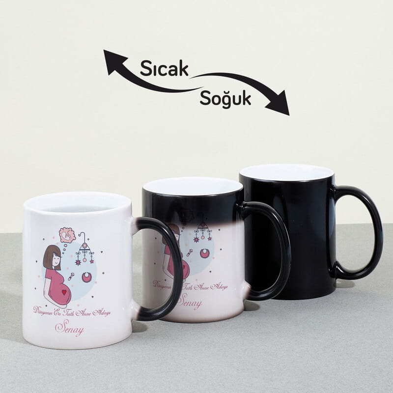 Anne Adaylarına Hediye Kişiye Özel Sihirli Kupa