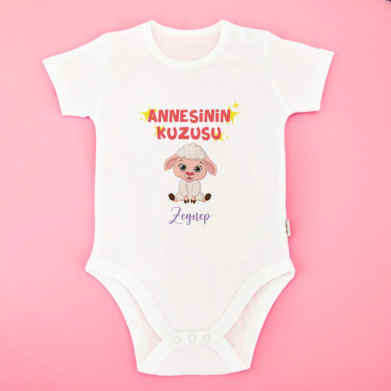 Annesinin Kuzusu Tasarımlı Bebek Body