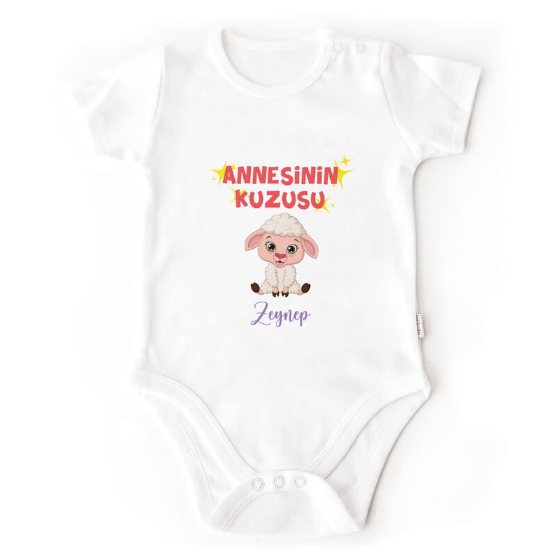 Annesinin Kuzusu Tasarımlı Bebek Body