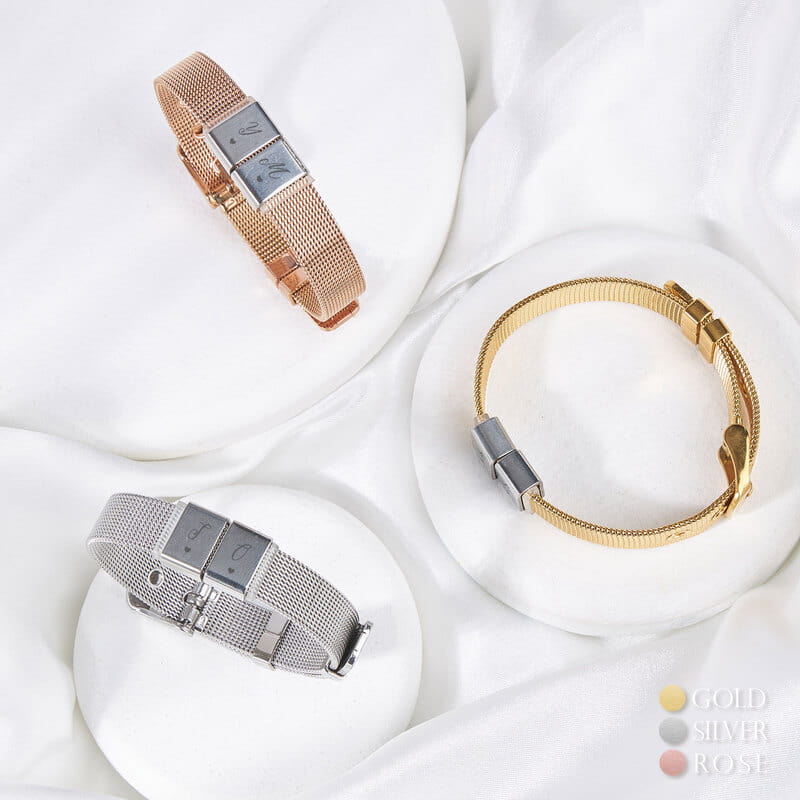 Aşık Kalpler Harf Özelleştirmeli Hasır Bileklik