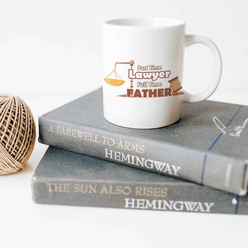 Avukat Babaya Özel Porselen Kupa Bardak