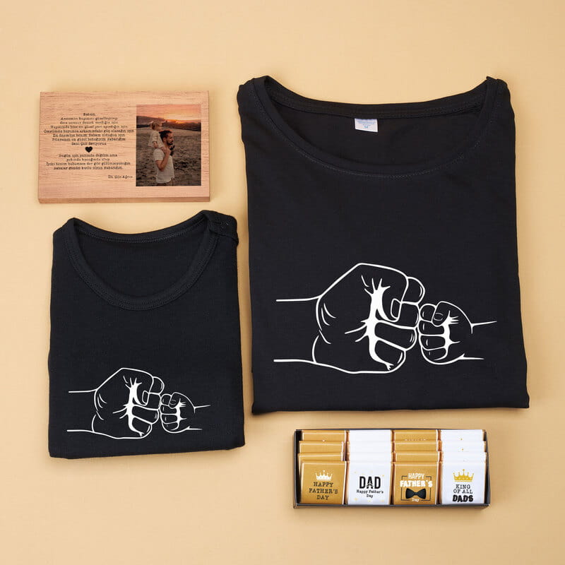 Baba Bebek Kombini Konseptli Babalar Günü Hediye Kutusu