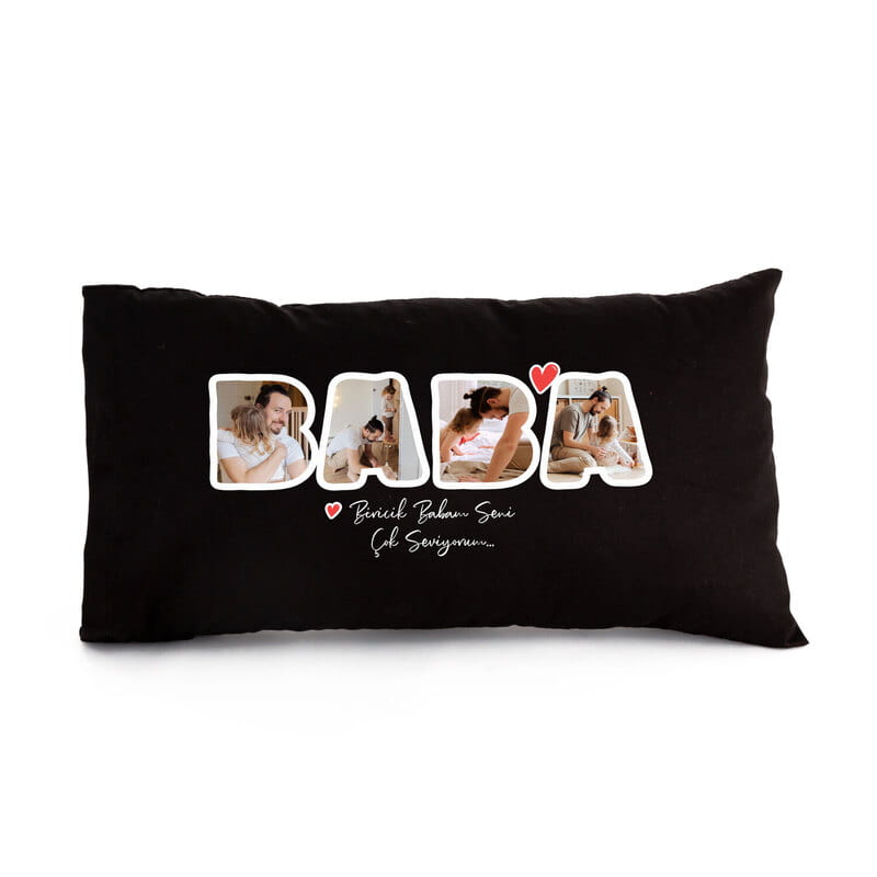 Baba Fotoğraf Özelleştirmeli Bel Yastığı