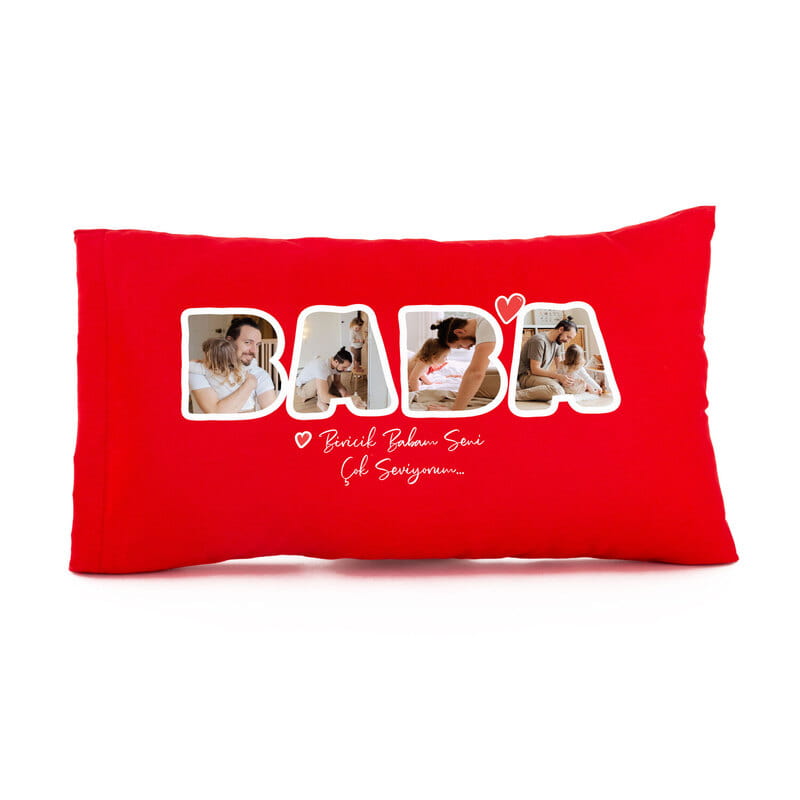 Baba Fotoğraf Özelleştirmeli Bel Yastığı