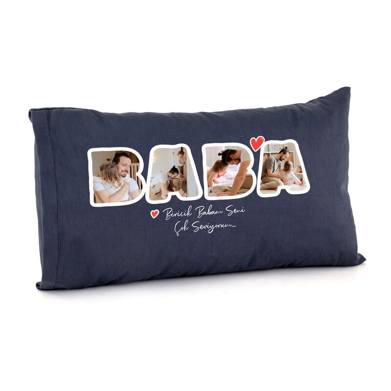 Baba Fotoğraf Özelleştirmeli Bel Yastığı