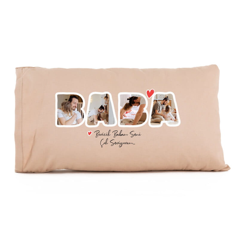 Baba Fotoğraf Özelleştirmeli Bel Yastığı