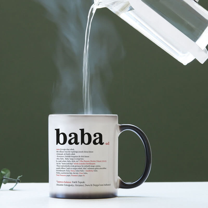 Baba Tanımı Tasarımlı Sihirli Kupa
