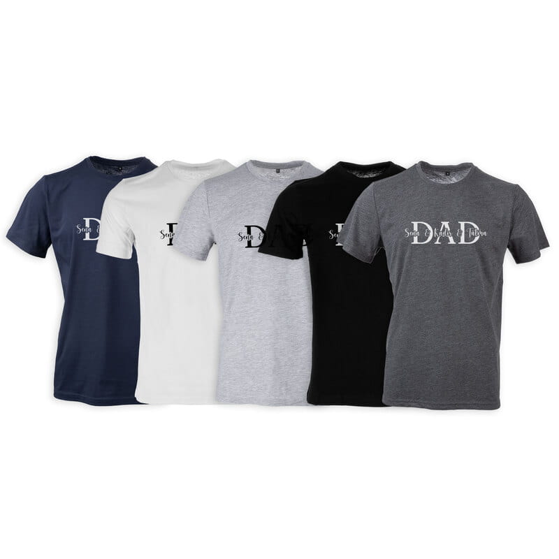 Baba Tasarımlı İsme Özel Tişört