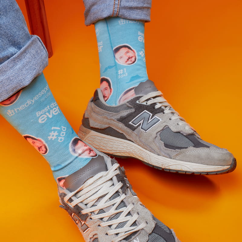 Babaya Hediye Fotoğraf Baskılı 2 Çift Çorap