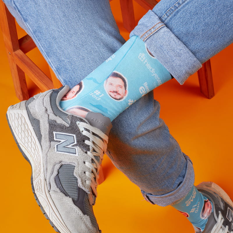 Babaya Hediye Fotoğraf Baskılı 2 Çift Çorap