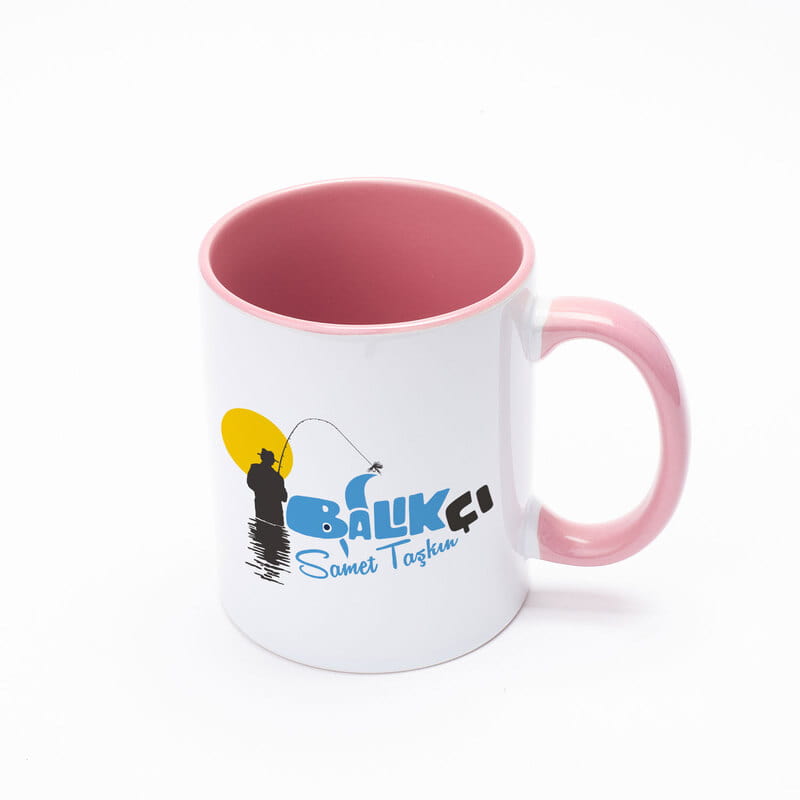 Balık Tutmayı Sevenlere Hediye Renkli Kupa