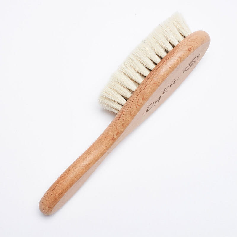 Bebek Tasarımlı İsme Özel Organik Bebek Saç Fırçası