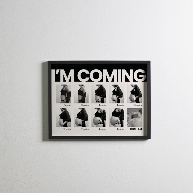 Ben Geliyorum Tasarımlı Dekoratif Çerçeve