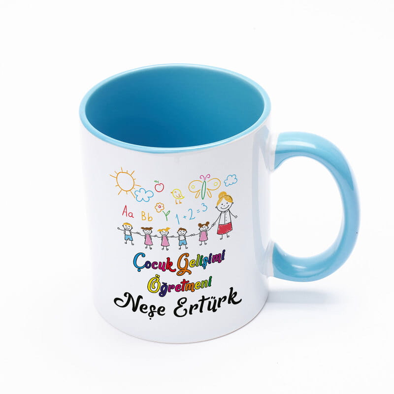 Çocuk Gelişimi Öğretmenine Renkli Kahve Kupası