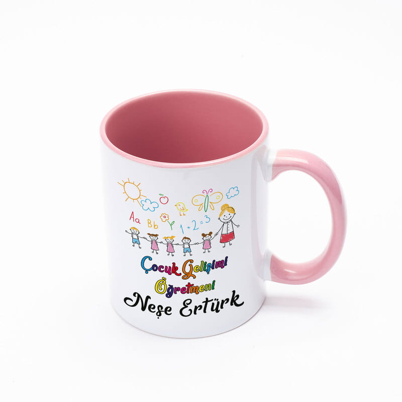 Çocuk Gelişimi Öğretmenine Renkli Kahve Kupası