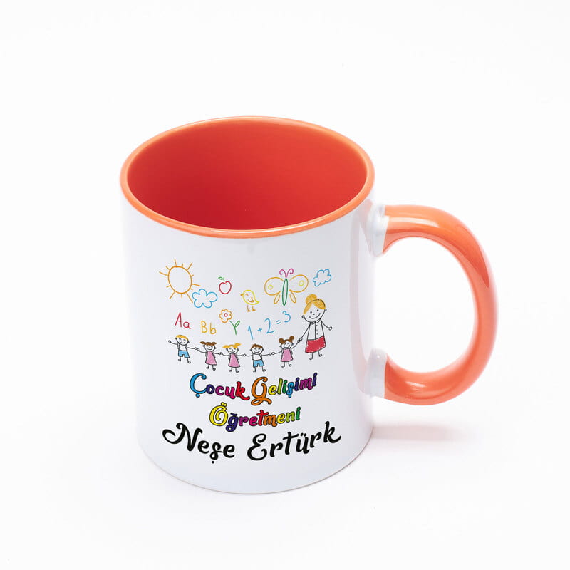 Çocuk Gelişimi Öğretmenine Renkli Kahve Kupası