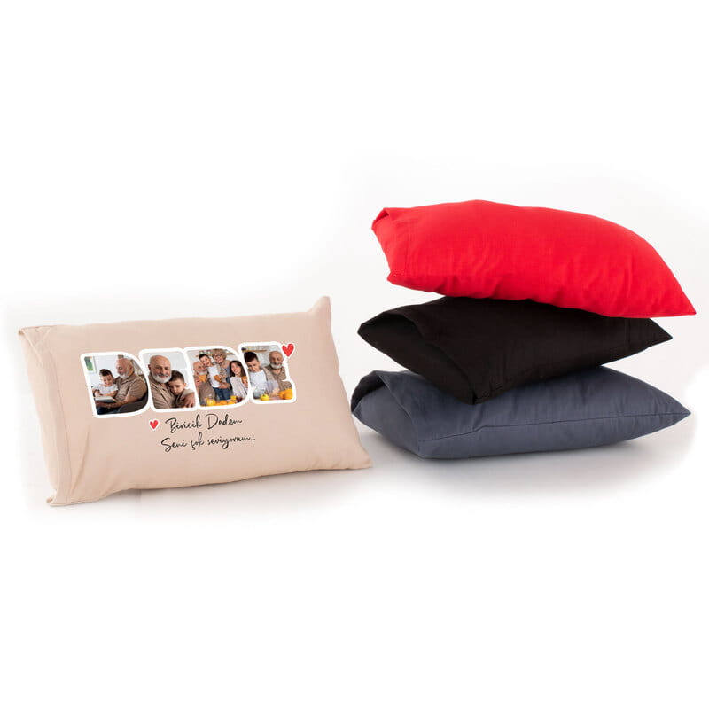 Dede Yazılı Fotoğraf ve Mesajlı Bel Yastığı