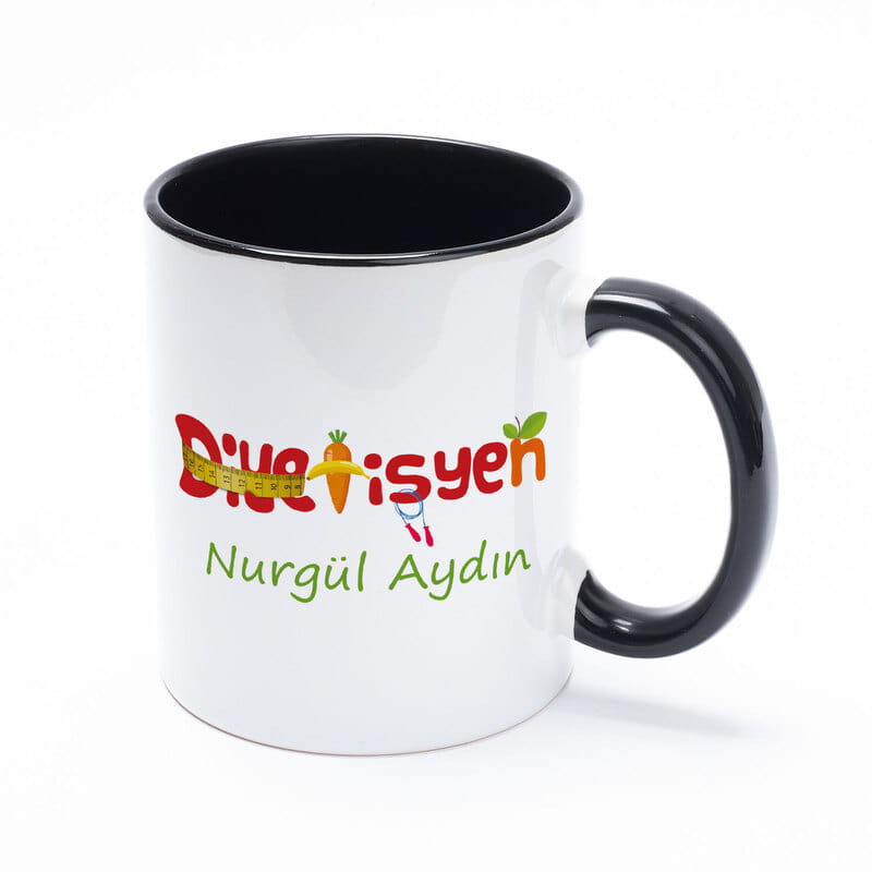 Diyetisyene Hediye Renkli Kahve Kupası
