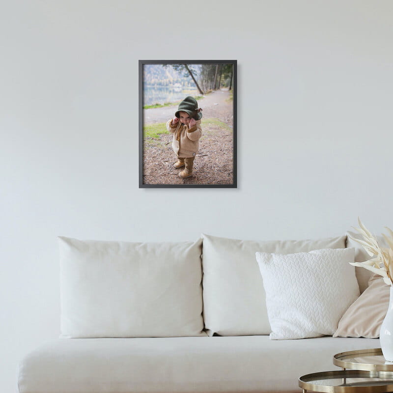 Duvara Kendinden Yapışkanlı 30x40 Siyah Fotoğraf Çerçevesi