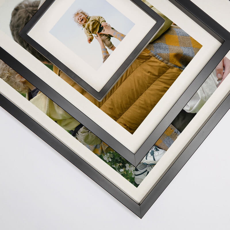 Fotoğraf Baskılı Dekoratif 5'li Siyah Çerçeve Seti