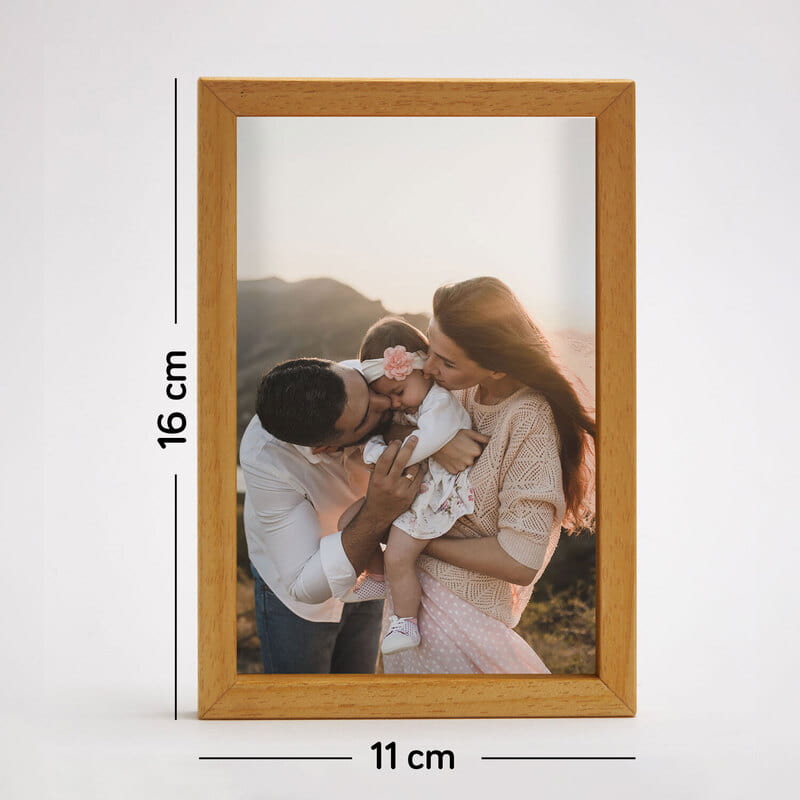 Fotoğraflı Masaüstü Ahşap Derin Çerçeve