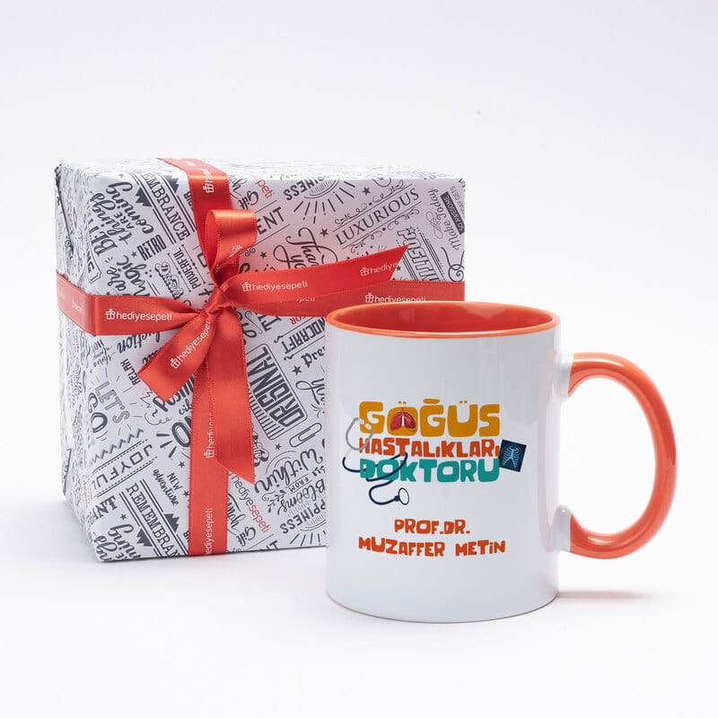 Göğüs Hastalıkları Doktoruna Hediye Renkli Kahve Kupası