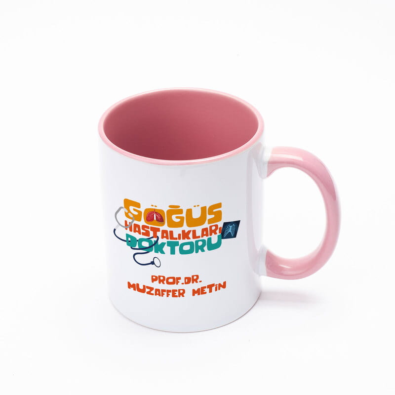 Göğüs Hastalıkları Doktoruna Hediye Renkli Kahve Kupası