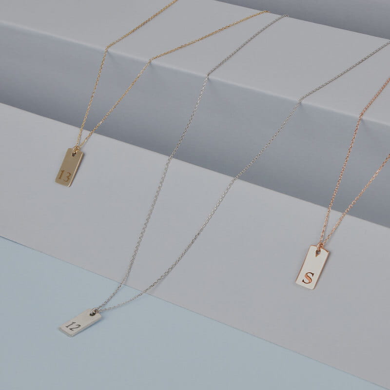 Harf Özelleştirmeli Gümüş Kolye