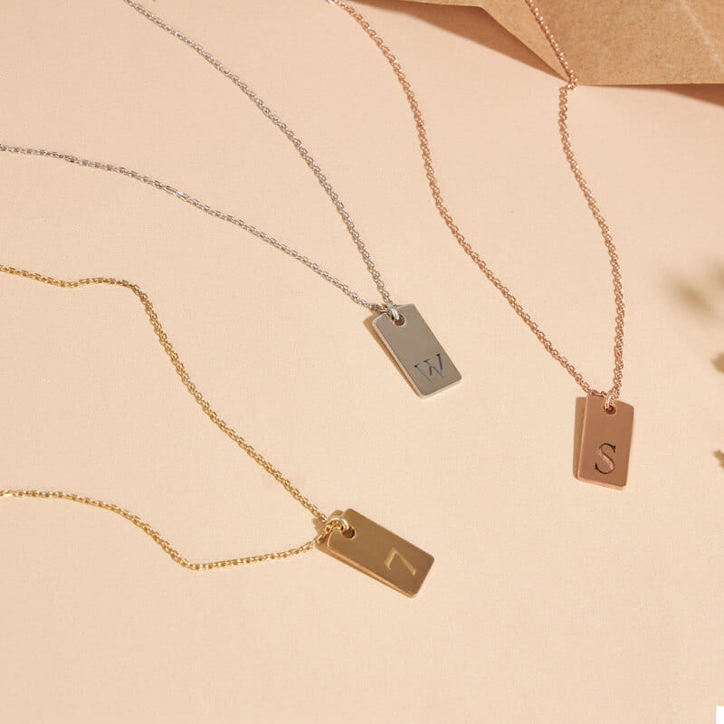 Harf Özelleştirmeli Gümüş Kolye