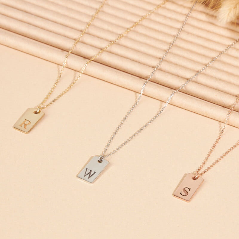 Harf Özelleştirmeli Gümüş Kolye