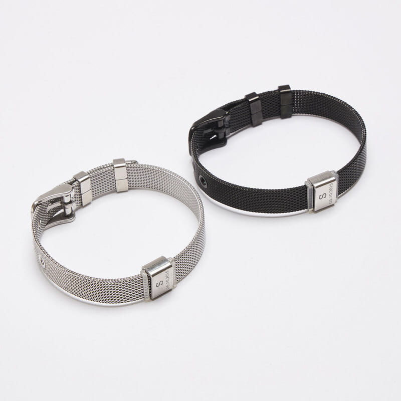 Harf ve Tarih Özelleştirmeli Hasır Erkek Bileklik