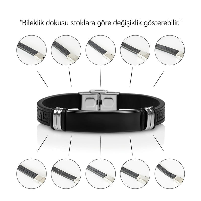 İlk Babalar Gününe Özel Deri Bileklik