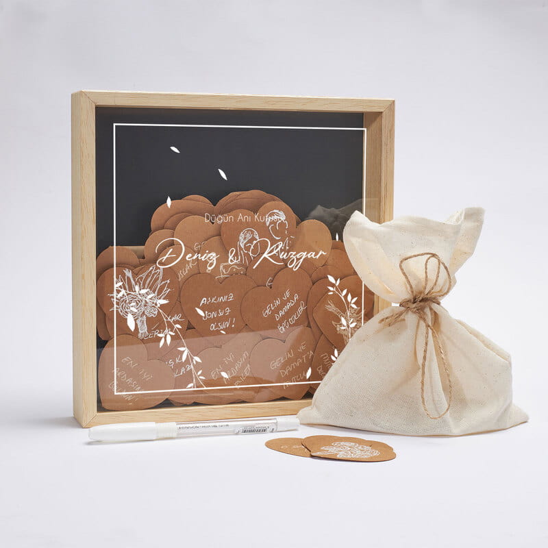 İsim Özelleştirmeli Düğün Anı Kutusu