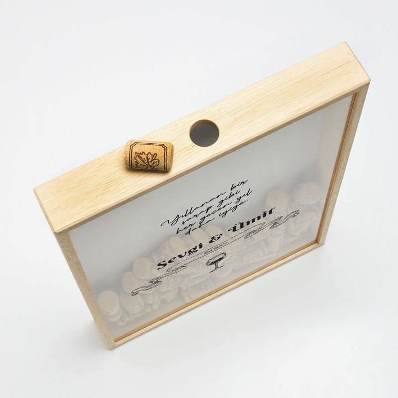 İsim ve Mesaj Özelleştirmeli Mantar Tıpa Anı Kumbarası