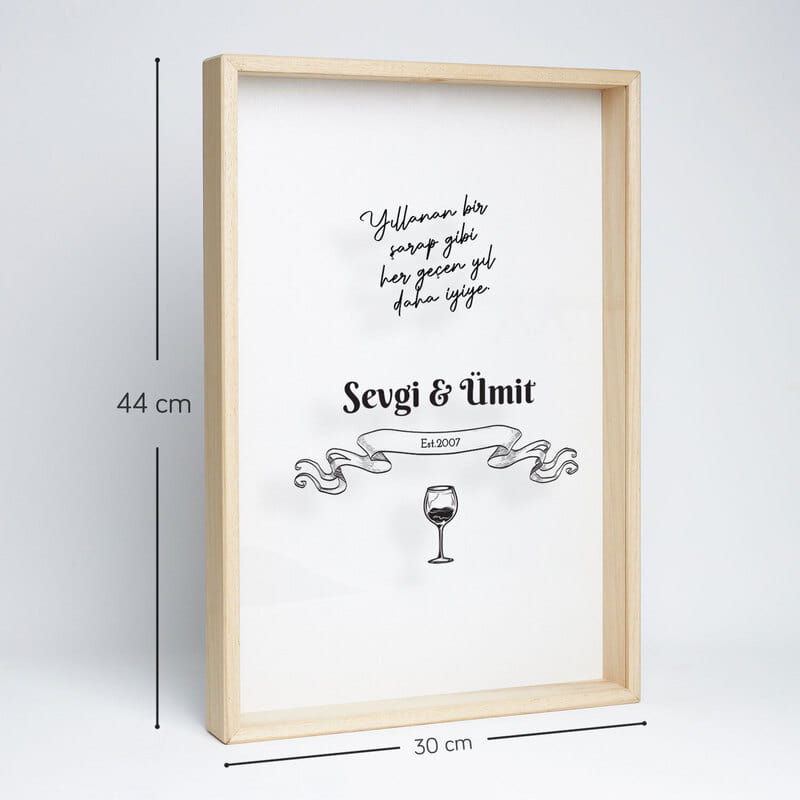 İsim ve Mesaj Özelleştirmeli Mantar Tıpa Anı Kumbarası