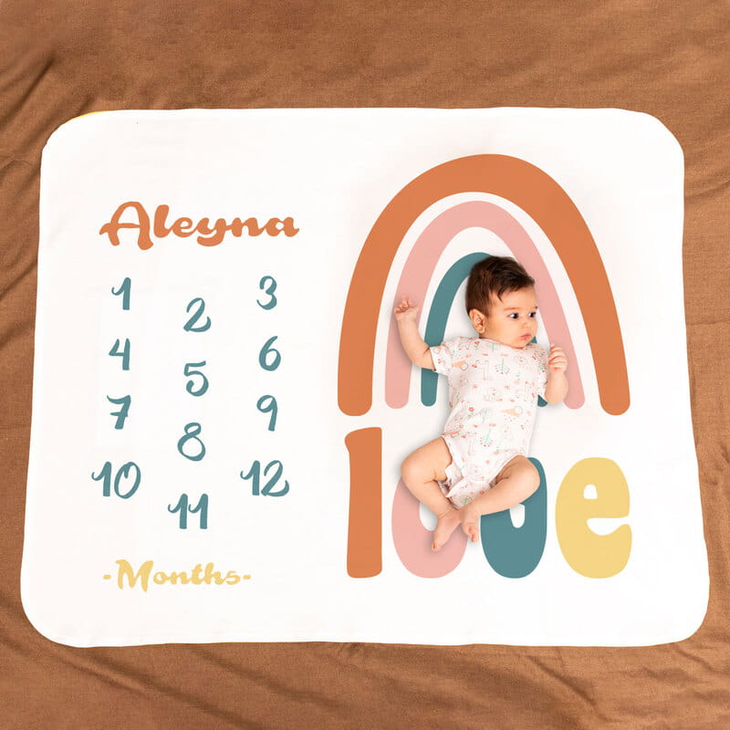 İsme Özel Fotoğraf Çekim Battaniyeli Yeni Doğan Hediye Kutusu