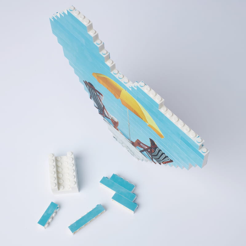 Kalp Blok Fotoğraflı 96 Parça Puzzle