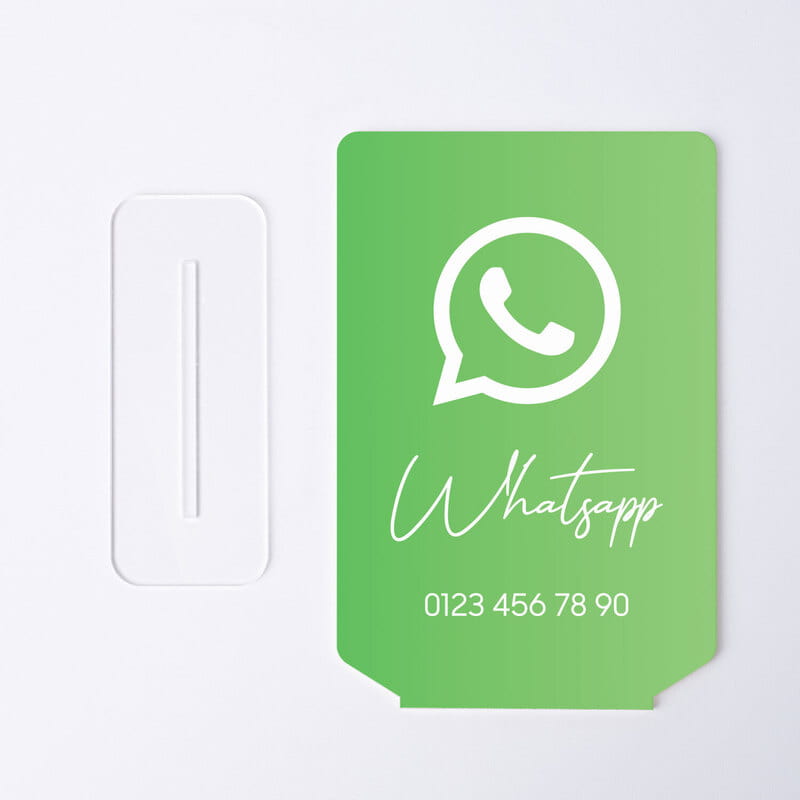 Kişiselleştirilebilir Sosyal Medya Logolu Masaüstü Akrilik Plaket