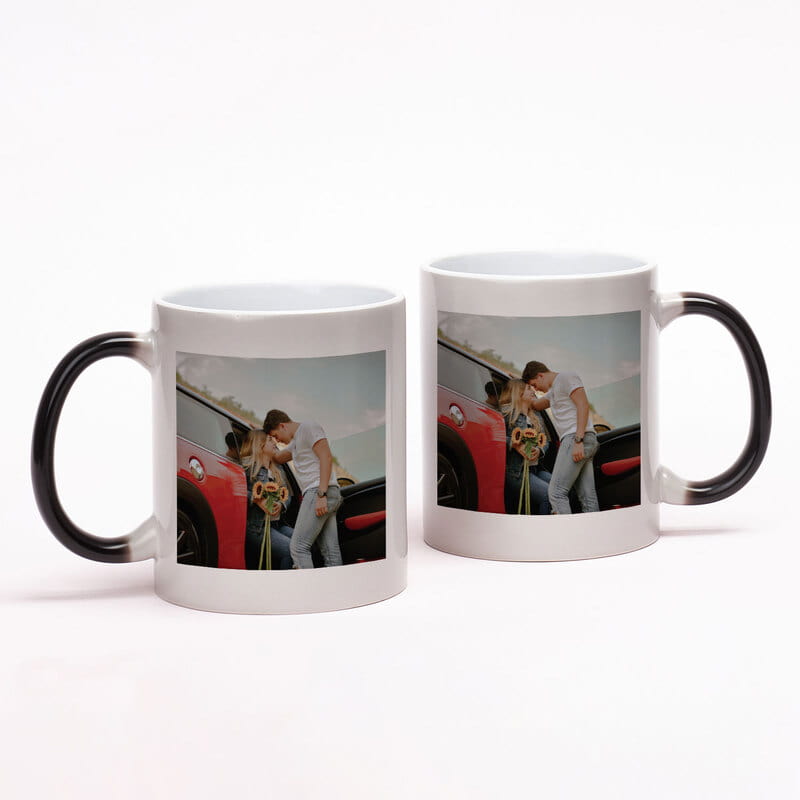 Kişiye Özel Fotoğraf Baskılı 2'li Sihirli Kupa Seti