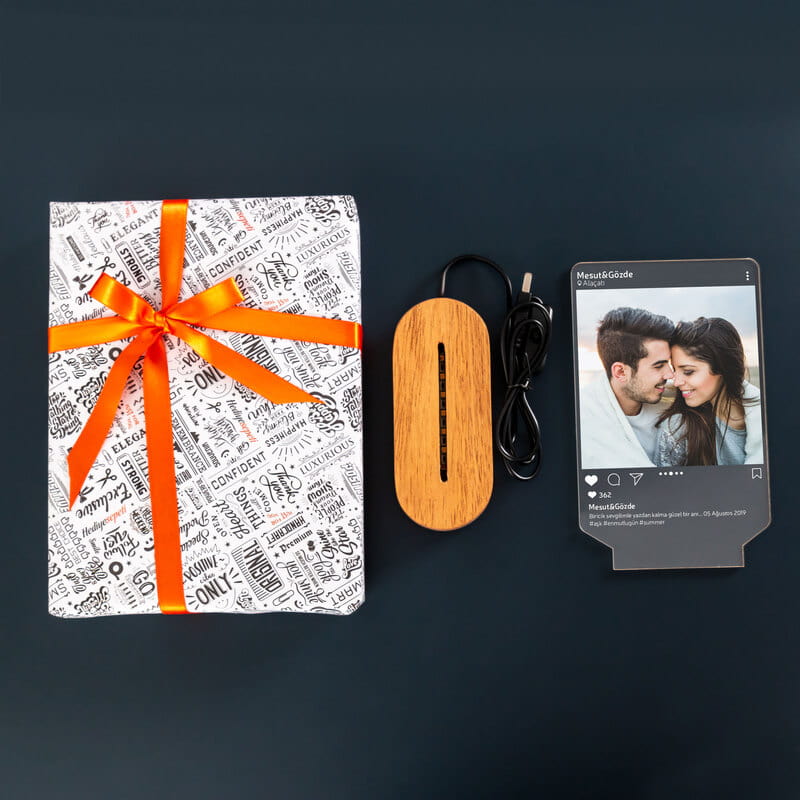 Kişiye Özel İnstagram Tasarımlı Fotoğraflı Led Lamba