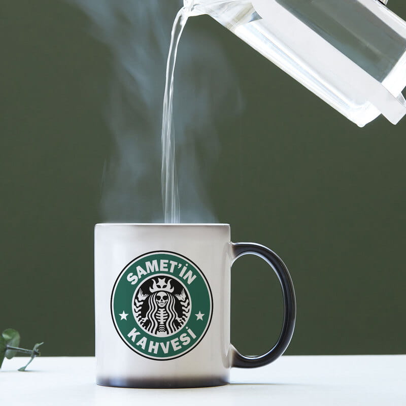 Kişiye Özel Logo Baskılı Renkli Sihirli Kupa