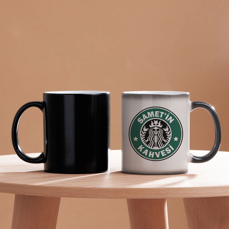 Kişiye Özel Logo Baskılı Renkli Sihirli Kupa