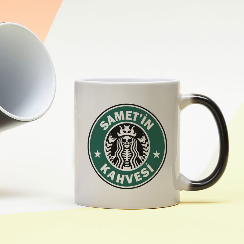 Kişiye Özel Logo Baskılı Renkli Sihirli Kupa