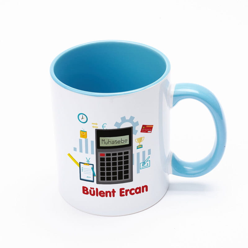 Kişiye Özel Muhasebeci Temalı Seramik Kupa