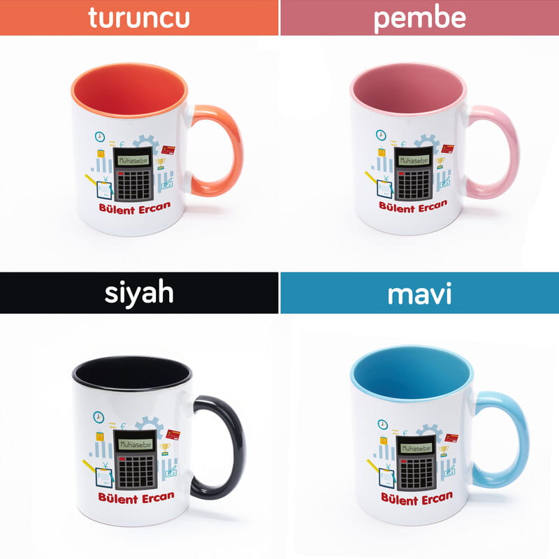 Kişiye Özel Muhasebeci Temalı Seramik Kupa