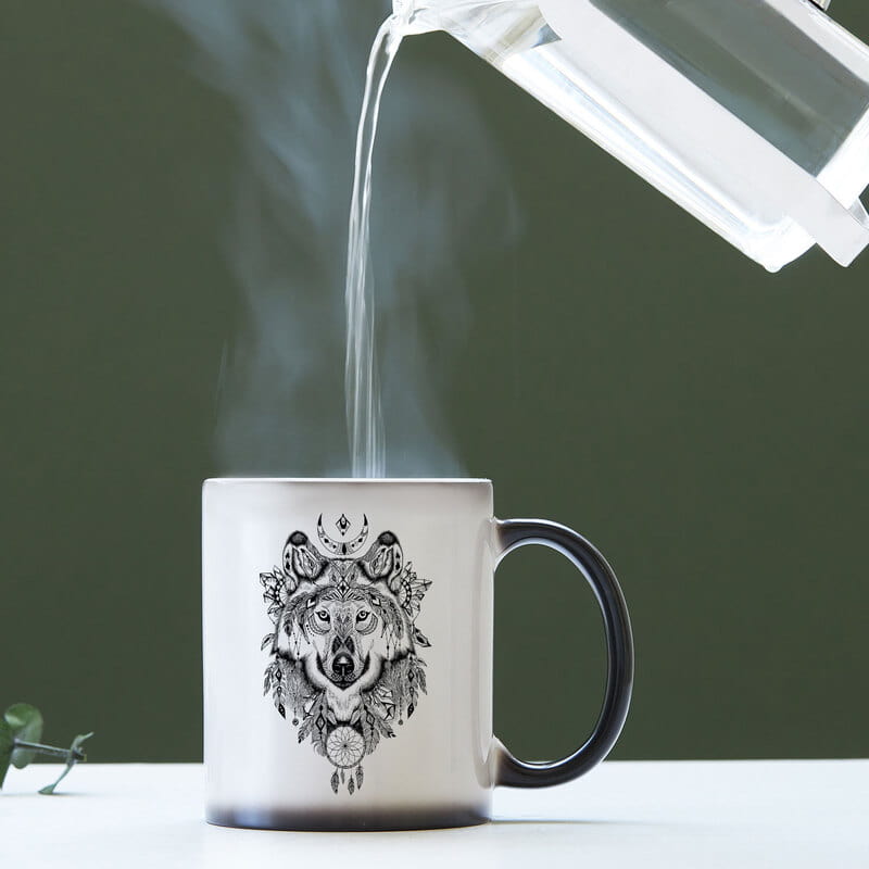 Kurt Tasarımlı Minimal Hediye Sihirli Kupa