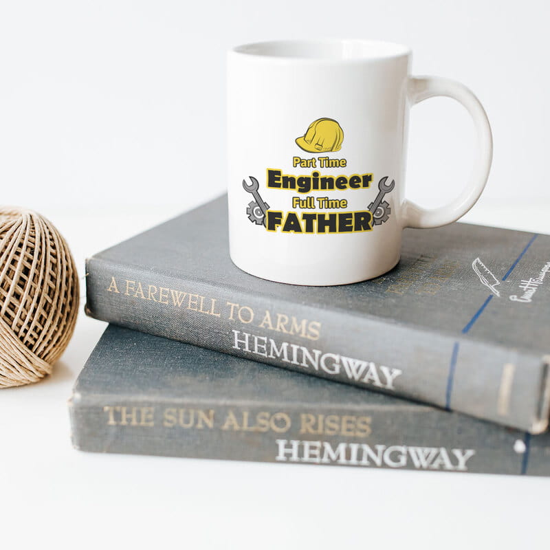 Mühendis Babalar için Hediye Kahve Kupası
