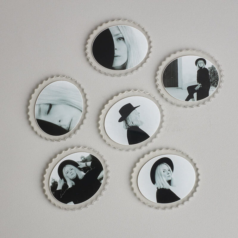 Oval Kesim 6 Parça Pleksi Resimli Magnet